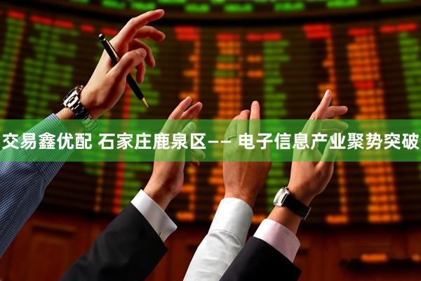交易鑫优配 石家庄鹿泉区—— 电子信息产业聚势突破